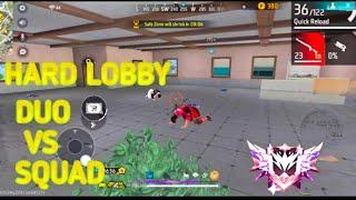 Hard Lobby Duo Vs Squad Gameplay | Free Fire | Shree Gaming