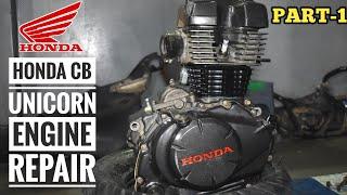 Honda Unicorn Engine Repair //Unicorn Engine dismantling//Part-1//BvjTech