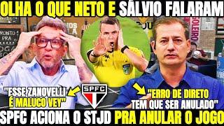 NETO FICOU PISTOLA COM O ARBITRO APÓS SAIR O AUDIO DO VAR! SPFC ACIONA O STJD PRA ANULAR O JOGO!