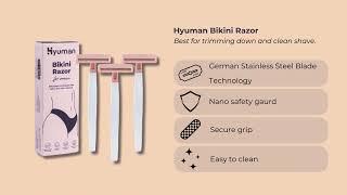 Hyuman Bikini Razor For Women |Intimate care | Germen Nano-Precision Technology Blade