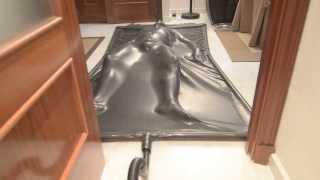 Latex vacbed selfbondage