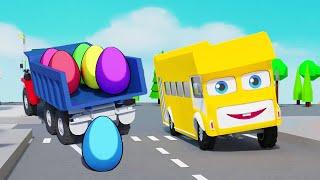 Baby Shark Bus Song | Humpty Egg Truck | Learn Vehicles | Doo Doo Doo | Nursery Rhymes & Kids Songs