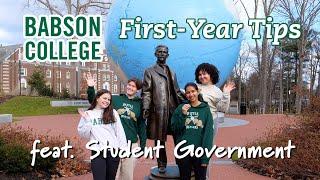 Babson College First-Year Tips (feat. Student Government)