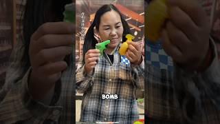 Luna Found a Bomb Candy~mini wood toy-woodworking art skill #shorts #candy