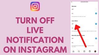 How to Turn Off Instagram Live Notification  (EASY!)