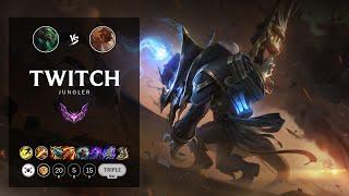 Twitch Jungle vs Taliyah - KR Master Patch 12.10