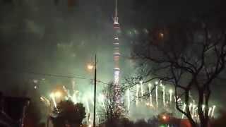 круг света фейерверк на открытии фестиваля в Останкино 2014