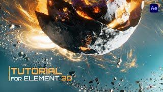 How to make space inside element 3D II After effect II Element 3D tutorial