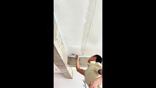 Painter Applying putty | Puttying for renovation #putty 250607