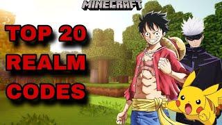 *NEW* TOP 20 BEST REALM CODES FOR MINECRAFT BEDROCK EDITION!