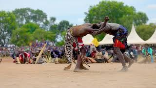 Akol Agok Vs Majok siko wrestling Match in Yirol East County at Nyang Freedom square.