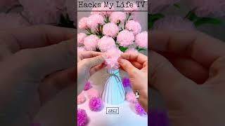 how to make flower vase it home #lifehacks #unfrezzmyaccount #trendingshorts #viralreels