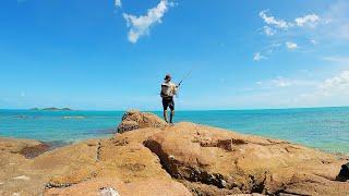 24 hours EATING ONLY WHAT I CATCH on a remote TORRES STRAIT island