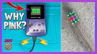 Why is the power light PINK? - Upgrade to the MCWILL USB Kit for the Gameboy Color