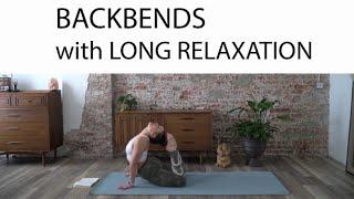 Yoga to Work on Backbends with Long Relaxation