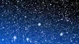 [10 Hours] Snow Falling Video & Audio BLUE B/G [HD] SlowTV