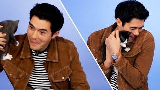 Henry Golding From Crazy Rich Asians Plays With Kittens (While Answering Fan Questions)