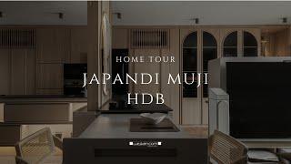 4 Room HDB Japandi-Muji Home Tour - The Pinnacle Singapore 