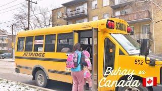 school bus ride, ganap kapag pasukan, alone at home diaries ⎯buhay Canada