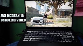 Msi modern 15 i3 12gen laptop unboxing video