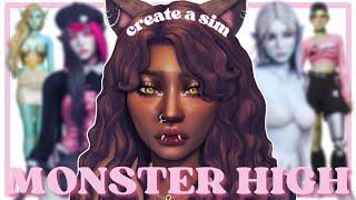 Creating Monster High OG Characters in The Sims 4 / Full CC List + Sim Download