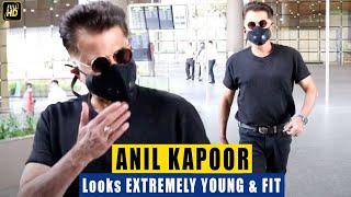 Anil Kapoor Looks EXTREMELY YOUNG & FIT At The Airport In All Black Outfit