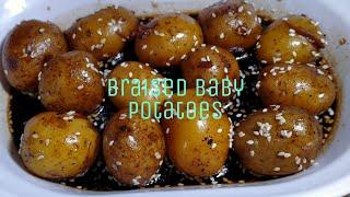 Braised baby potatoes