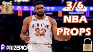 PRIZEPICKS NBA PICKS | THURSDAY 3/6/25 | NBA PLAYER PROPS PICKS | NBA PROPS & BETS TODAY