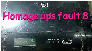 how to repair homage ups fault 8