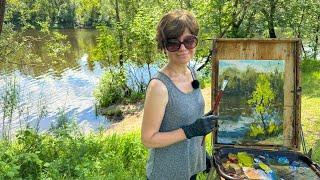 Этюд маслом. Пленэр. Художник Татьяна Горбачевская. Outdoor Oil Painting #pleinair