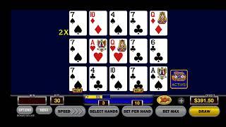Triple play bonus deluxe video poker