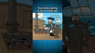 Family guy are we there yet ship boat turn around #funny #random #fyp #yaoboix #dopamine #speed #run