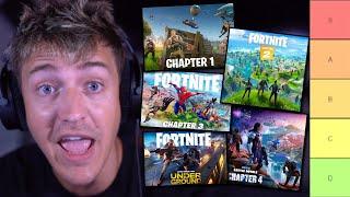 Ninja Ranked EVERY Fortnite Chapter From BEST To WORST!