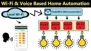 Home Automation Using NodeMCU | Voice Activated & Wifi Controlled