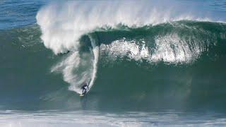 Surfing HUGE waves at Mavericks in Half Moon Bay (raw clips)