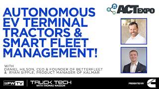 Autonomous EV Terminal Tractors & Smart Fleet Management! | Truck Tech at ACT Expo