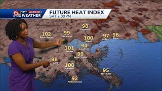 IMPACT DAY: Feeling like the triple digits plus storms later in your Friday New Orleans forecast