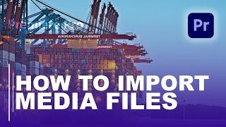 HOW TO IMPORT MEDIA IN PREMIERE PRO (BEGINNERS TUTORIAL)