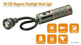 3W Aluminum Alloy LED Flashlight Torch light Work Lamp LED Work light with Magnetic Base