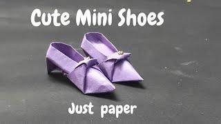 Cute Mini Origami Shoes With Heel |  Tutor SD