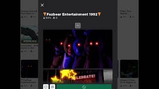 ANOTHER ROBLOX FAZBEAR ENTERTAINMENT 1992 UPDATE AND A NEW THUMBNAIL!!!