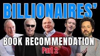 Top Books Recommended by Sergey Brin, Mark Zuckerberg, Steve Ballmer, and More!