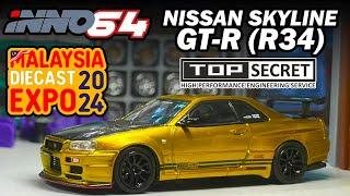 Unboxing & Showcase Inno64 Nissan Skyline GT-R (R34) Top Secret TAS 2024 (MDX2024 Exclusive)