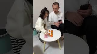 移动一个橘子让她横竖都是五，到底怎样才能做到呢？#funny #搞笑 #baby
