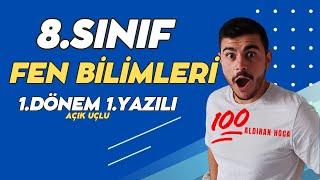 8.Sınıf FEN BİLİMLERİ 1.Dönem 1.Yazılı Soruları #2024  (%99 Çıkabilir  )