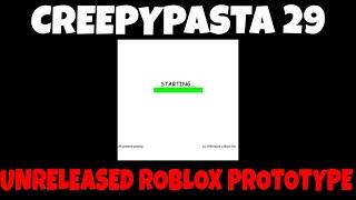 Unreleased Roblox Prototype - A Roblox Creepypasta