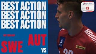 Frimmel finds the angle | Sweden vs Austria | Men's EHF EURO Cup