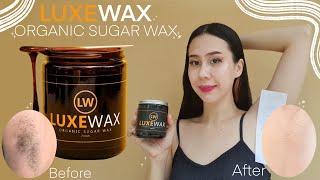 Trying LUXEWAX organic sugar wax | Honest Review