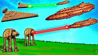 Massive REBEL FLEET Attacks AT-ATs and Star Destroyers in Forts Star Wars!