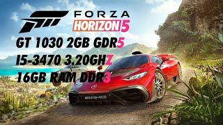 Forza Horizon 5 in GT 1030, I5-3470, 16GB RAM Benchmark and Gameplay